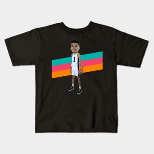 Wembanyama Bobblehead Kids T-Shirt